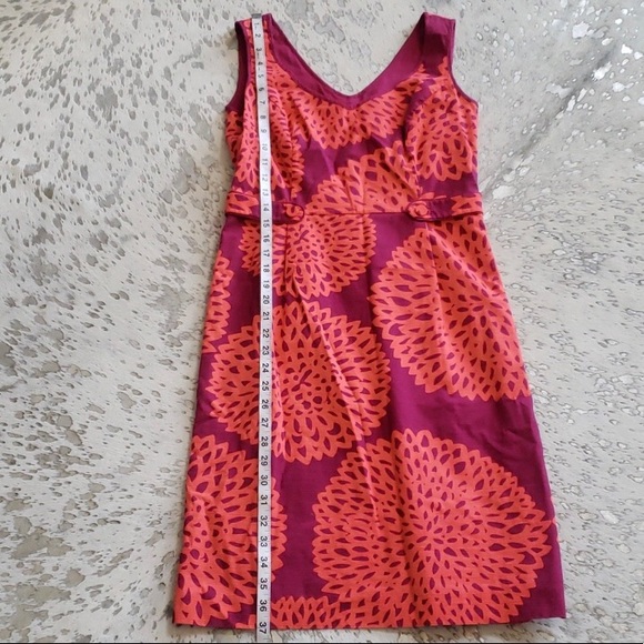 Boden Abstract Floral Zinnia Sheath Dress Sz6 - Picture 5 of 6